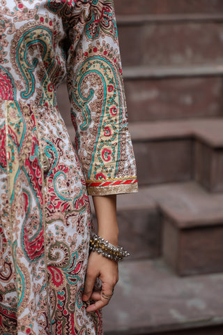 Cotton Paisley Kurta 3-Piece Set