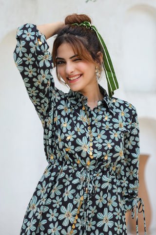 Cotton Printed Tunic Pants Set