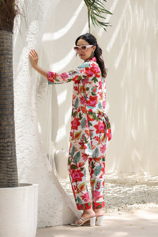 Cotton Tunic With Trousers