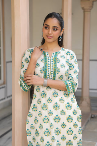 Daily wear green kurta