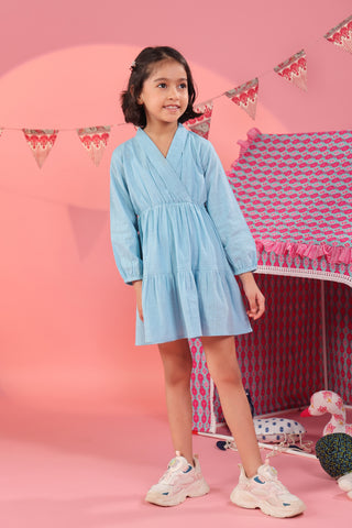 Elegant A-line mini dress for young girls