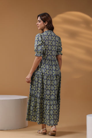 Elegant Fit Flare Maxi Dress