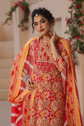 Elegant Floral Kurta Set for Women