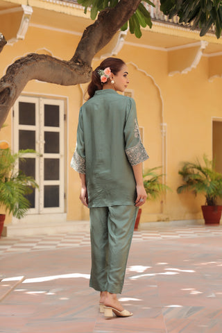 Embroidered casual set women