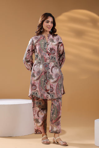Ethnic Floral Co-ord Set Women