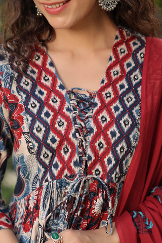 Ethnic Motif Kurta with Trousers