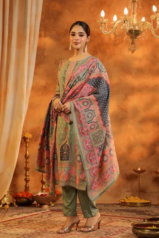 Ethnic Print Kurta Set