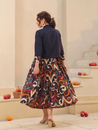 Ethnic casual midi dress