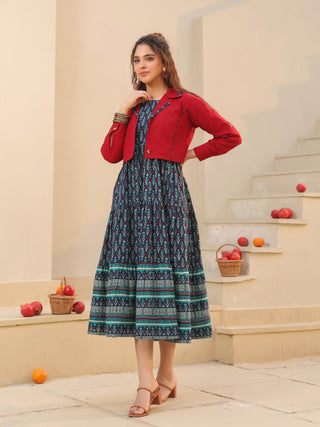 Ethnic motif dress set