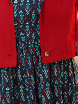 Ethnic printed dress set