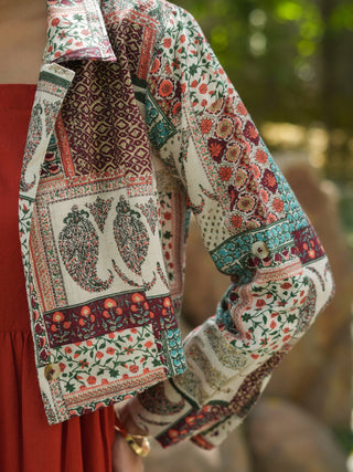 Fit and flare cotton midi dress set