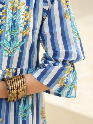 Fit and flared cotton dress