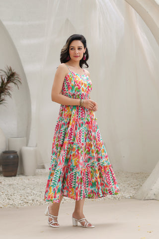 Flared Ethnic Dress