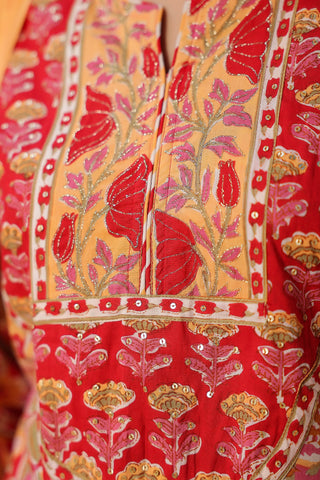 Floral Print Kurta with Dupatta Set