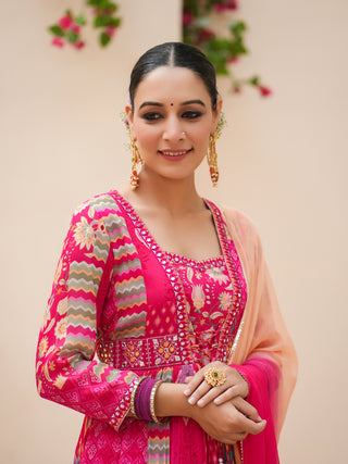 Floral Printed Ethnic Set