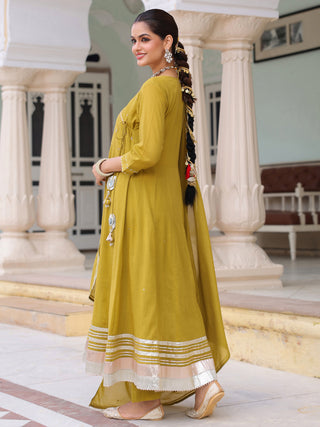 Floral cotton kurta set for women
