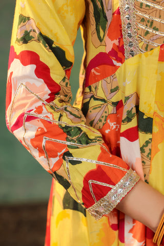 Floral designer kurta set