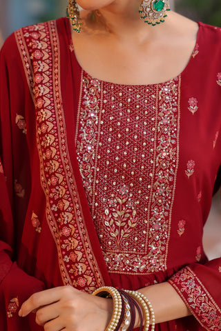 Floral print kurta with trousers