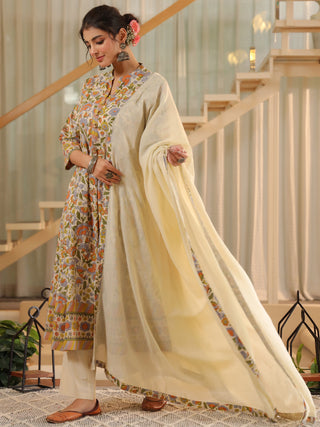 Floral printed kurta set for women