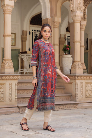 Floral printed women kurta