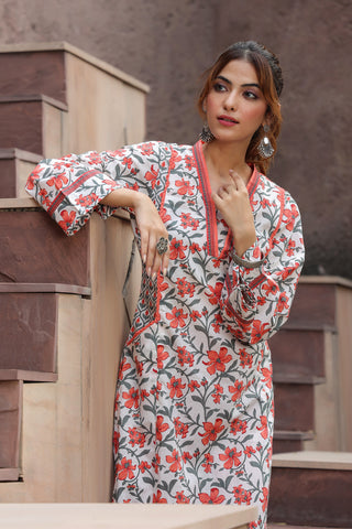 Floral traditional kurta