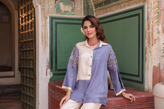Formal shirt collar co-ord set
