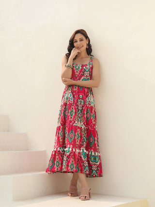 Fuchsia Ethnic Wear Dress