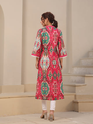 Fuchsia casual kurta
