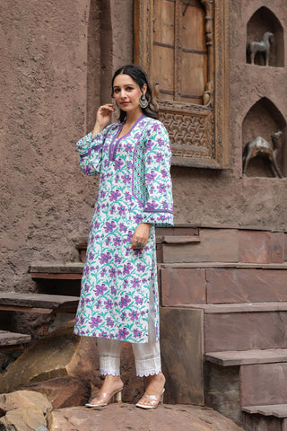 Garden floral kurta