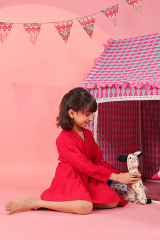 Girls everyday wear pure cotton mini dress