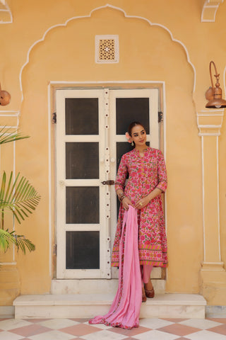 Indian ethnic wear pink kurta