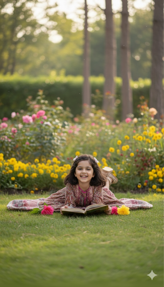 Kids ethnic motif printed maxi dress with fit and flare silhouette