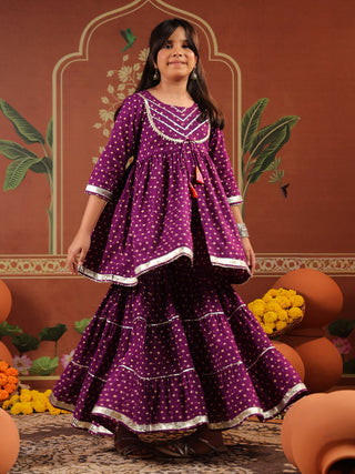 Kids ethnic sharara set with dupatta
