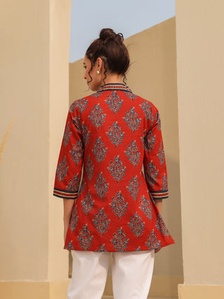 Lightweight Ajrakh Cotton Top