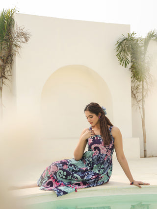 Lightweight Purple Cotton Dress