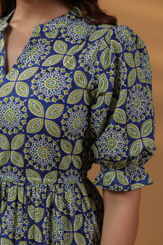 Long Printed Ethnic Maxi Dress