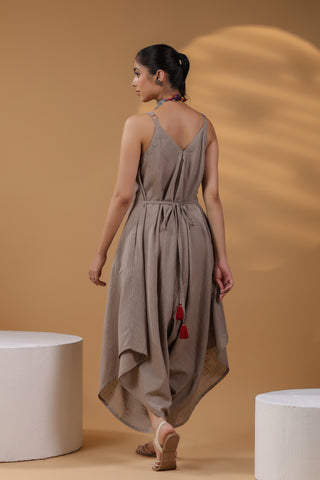 Minimal Cotton Strap Jumpsuit