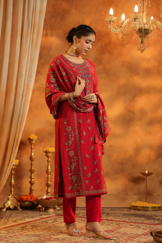 Motif Kurta Trio