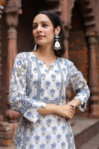 Motif Print Casual Kurta