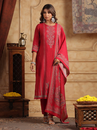 Motif Straight Kurta Set