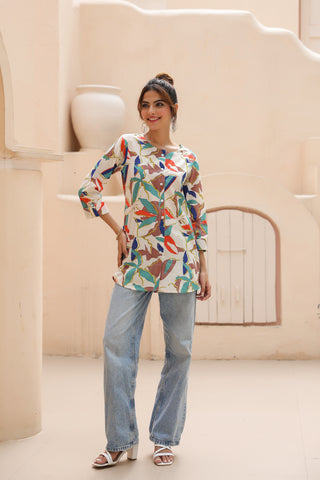 Multicolour Cotton Top