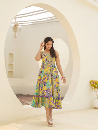Printed Cotton Ethnic Dress
