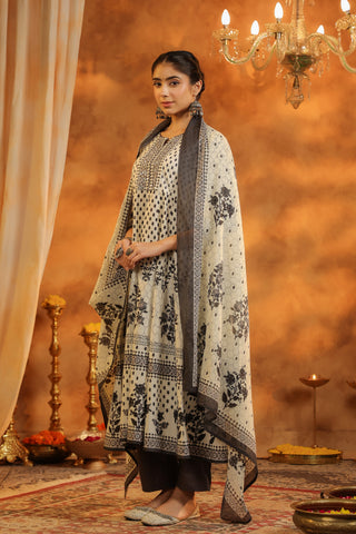 Printed Cotton Kurta Set