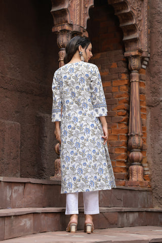 Printed Kurta with Ethnic Design