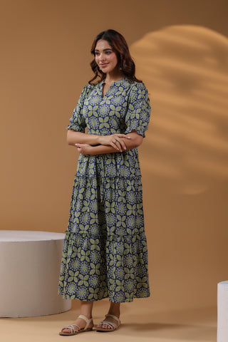 Printed Traditional Maxi Dress