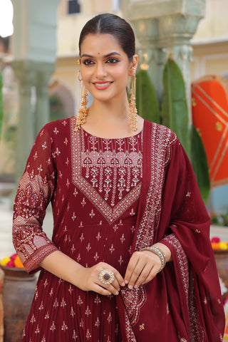 Printed ethnic kurta set for women