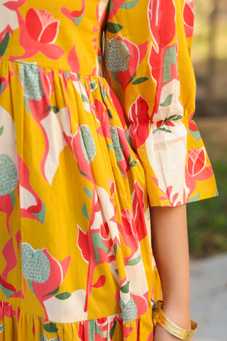 Printed ethnic wear dress for women