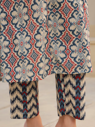 Printed kurta with dupatta set