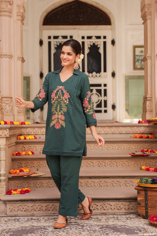 Printed tunic co-ord women