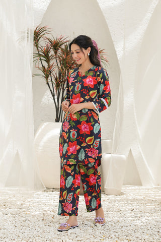 Pure Cotton Tunic with Trousers